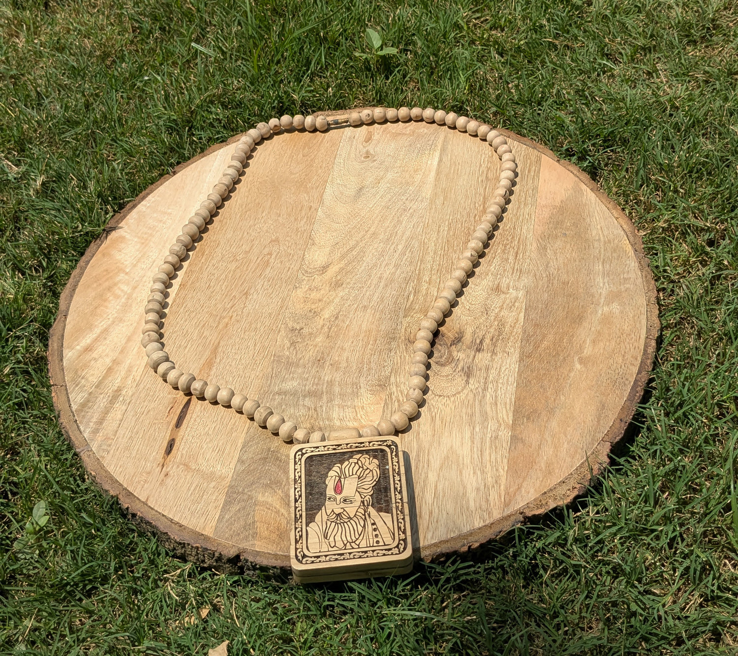 Rajendradas ji maharaj photo Locket Original Tulsi Mala